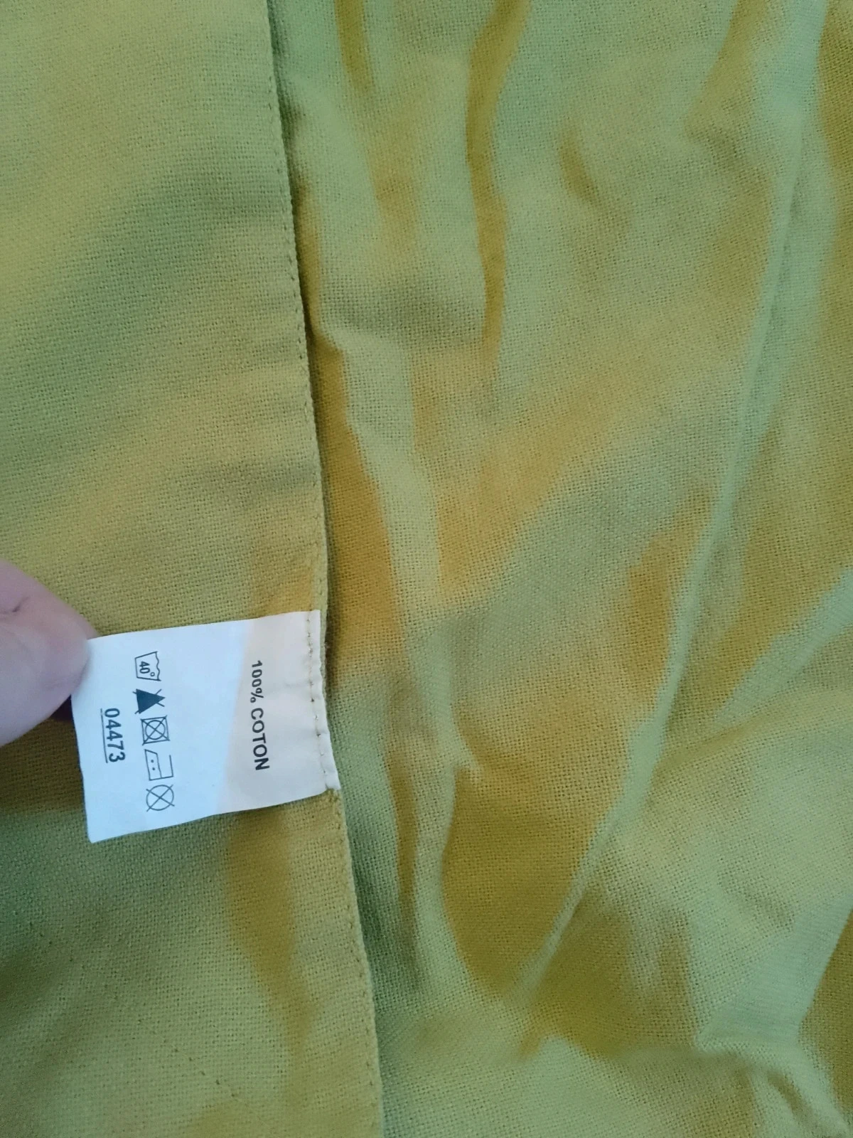 Nappe cuadrada de algodón color pistacho chocolate – photo 2